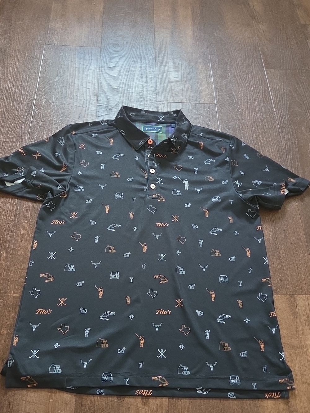 William Murray Tito's Vodka Golf Polo Shirt